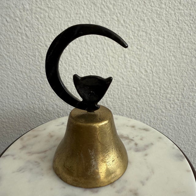 RARE Walter Bosse Mid Century Modern Owl Bell Hagenauer Brass Austria Vintage No original sticker. Approx 4.5” tall....