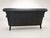 Contemporary Loom Sculptural Leather Sofa – Custom Refinished Dark Brown Statement Piece For Sale - Image 3 of 8