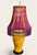 2020s Vintage Purple Ikat Lamp Shade With Gold Trim & Plum Fringe For Sale - Image 5 of 5