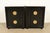 An exceptional pair of mid-century modern Hollywood Regency two-drawer bedside chests By Karpen of California USA, 1950s...