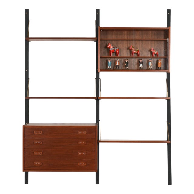 Danish Teak PS System Wall Unit from Randers Møbelfabrik, 1960s For Sale