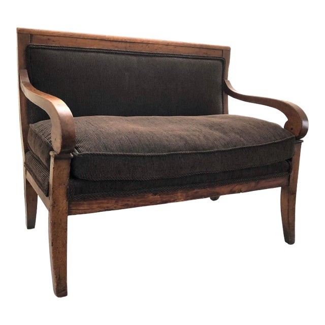 Early 19th Century Child's Miniature Biedermeier Sofa For Sale