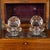 Antique Victorian Hobnail Cut Crystal Decanters in Original Case, 1880, Set of 3 For Sale - Image 15 of 18
