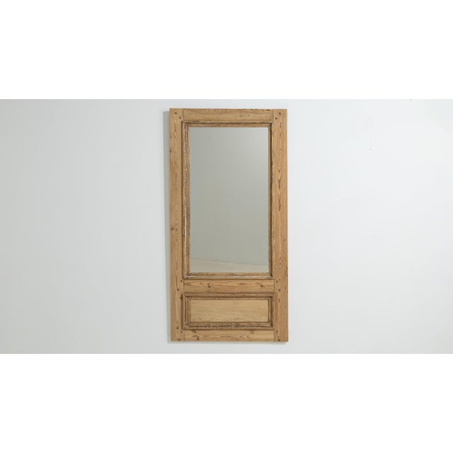 French 19th Century French Painted Wood Trumeau Mirror For Sale - Image 3 of 8