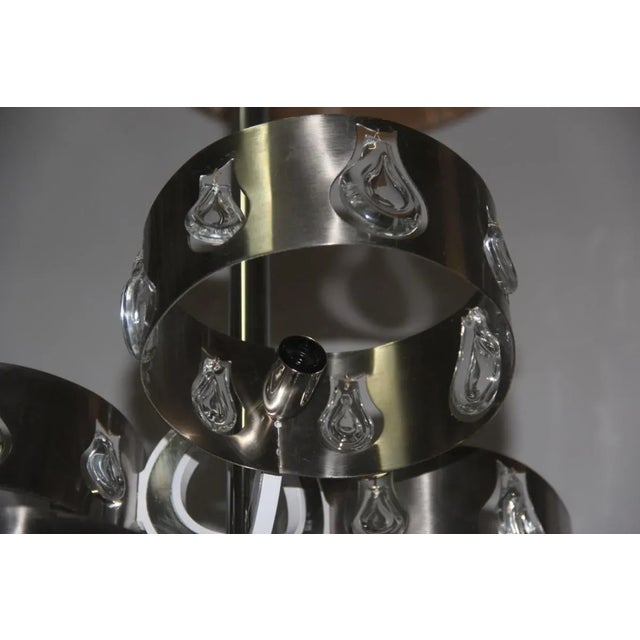 Black Ceiling Lamp by Gaetano Sciolari, 1970s , in Good conditions. Designed 1970 to 1979 This piece is attributed to the...