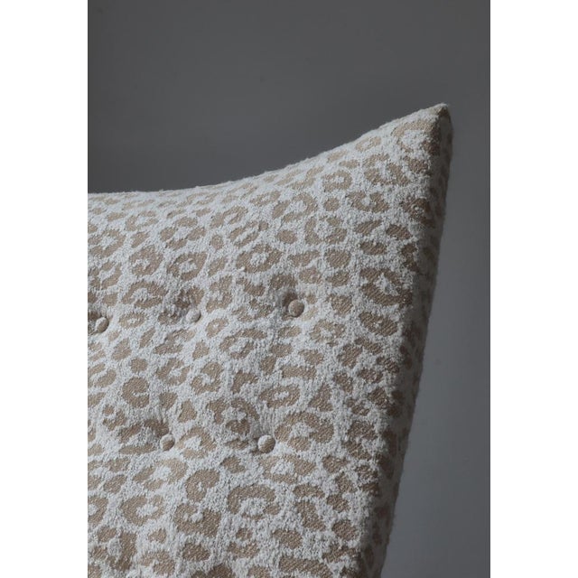 Modern Swedish Lounge Chair with Clubbed Legs in Birchwood & Tablu Textile, 1940s For Sale - Image 4 of 18