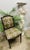 Olive A Pair of Mid 20th Century French Louis XVI Style Accent Chairs With New Classic Upholstery Versace Style For Sale - Image 8 of 10
