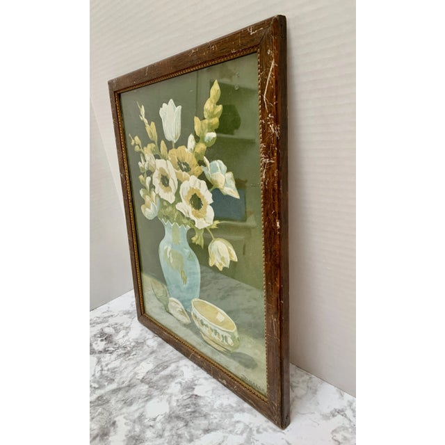 Farmhouse Vintage Rustic Limited Edition Framed Print of a Bouquet of Flowers For Sale - Image 3 of 6