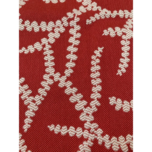 Traditional Thibault Indoor/Outdoor Seaweed Design Fabric For Sale - Image 3 of 4