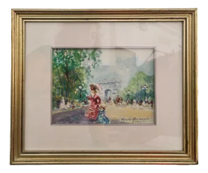 Merio Ameglio, Paris, 1920s, Oil on Canvas, Framed