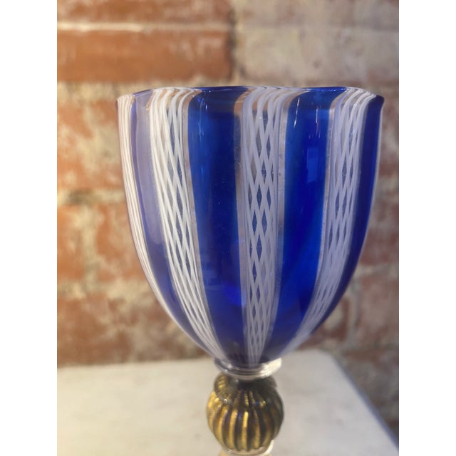 1970s Italian Handcrafted Murano Blue Glass For Sale In Los Angeles - Image 6 of 7