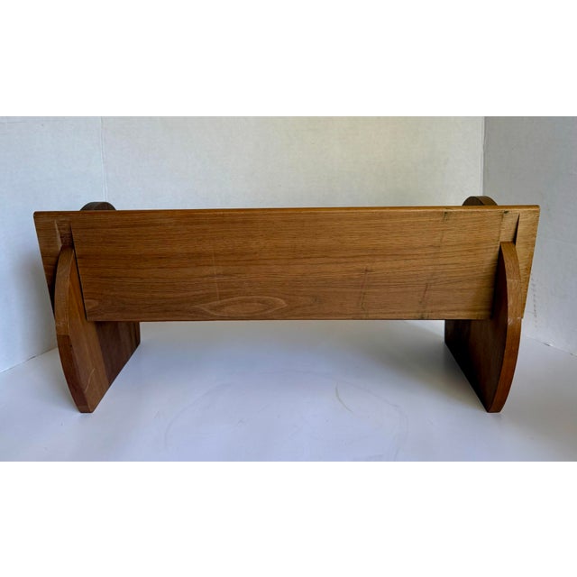 Wood Mid-Century Danish Modern Wood Tabletop Bookshelf For Sale - Image 7 of 11