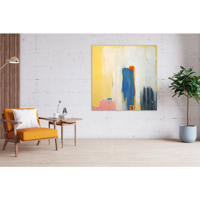 "Blooming" is an abstract oil painting on canvas by Spanish artist Natalia Roman. It is a beautiful architectural painting...