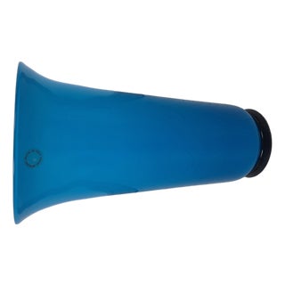 Vase in Blue Murano Glass from Venini, 1990s For Sale