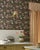 Traditional Sanderson Alice in Wonderland Wallpaper in Puddle blue - a Sample For Sale - Image 3 of 3