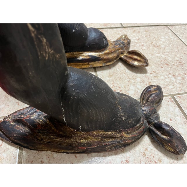 Wood Antique Hand Carved Wooden Powerful Fists Wall Candle Sconces Salvaged Architecture For Sale - Image 7 of 18