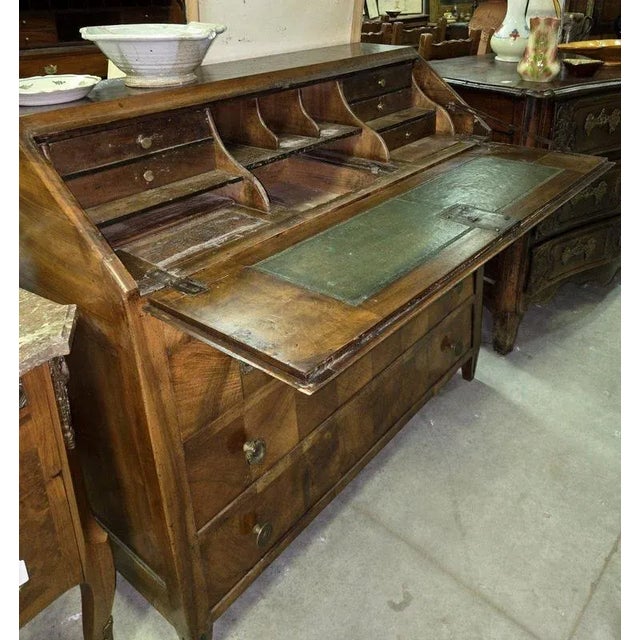 Wood Louis XVI Writing Desk in Walnut For Sale - Image 7 of 8