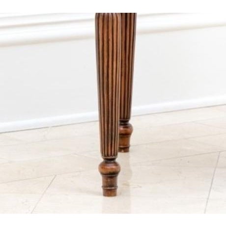 Theodore Alexander Mahogany Galleried Drinks Table With Leather Top & Drawer For Sale - Image 9 of 11