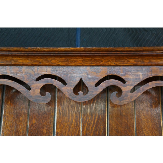 Antique Georgian Period English Oak Welsh Dresser Pewter Cupboard Buffet Hutch For Sale - Image 10 of 18