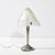 Art Deco Style Molded & Frosted Glass Table Lamp W/ Silvered Bronze Base For Sale - Image 10 of 12
