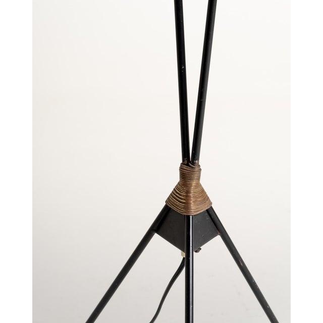 Black Scandinavian Floor Lamp with Lampshades, 1950s For Sale - Image 8 of 11