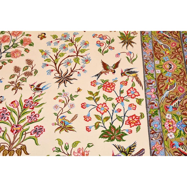 Gol O Bolbol Rug, 1940s For Sale - Image 10 of 15