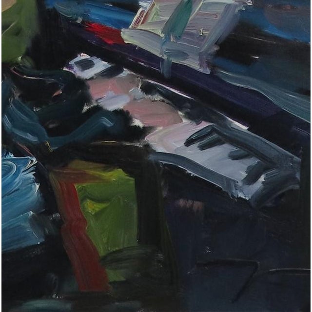 Contemporary Impressionist Style Portrait of a Piano Player Oil Painting by Jose Trujillo Chairish
