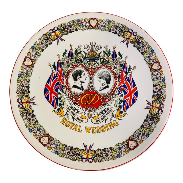 1981 Royal Wedding Diana and Charles Plate For Sale
