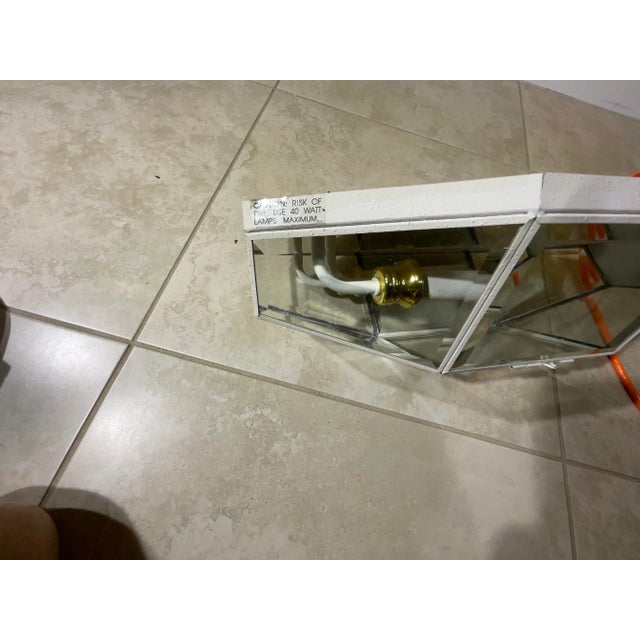 Single Powder Coated Brass Wall Lantern For Sale - Image 12 of 12