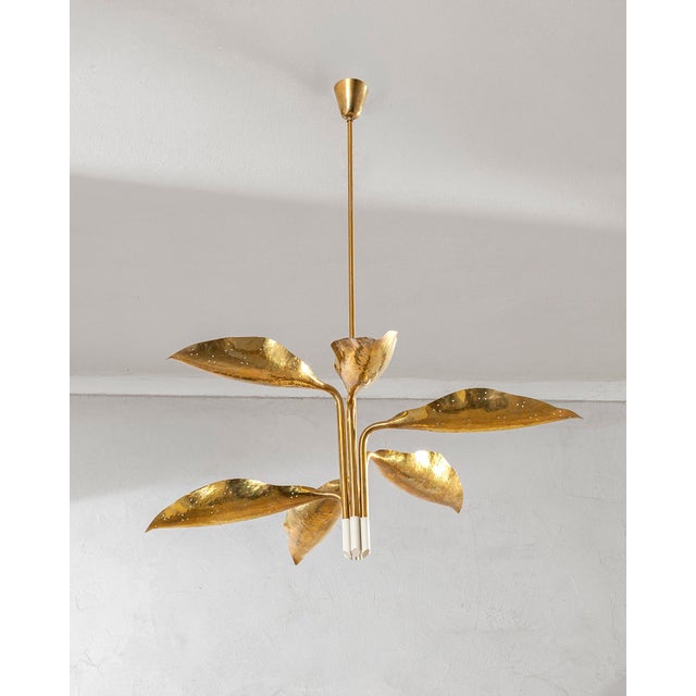 Metal Model 12369 Chandelier by Angelo Lelii for Arredoluce, 1950s For Sale - Image 7 of 7
