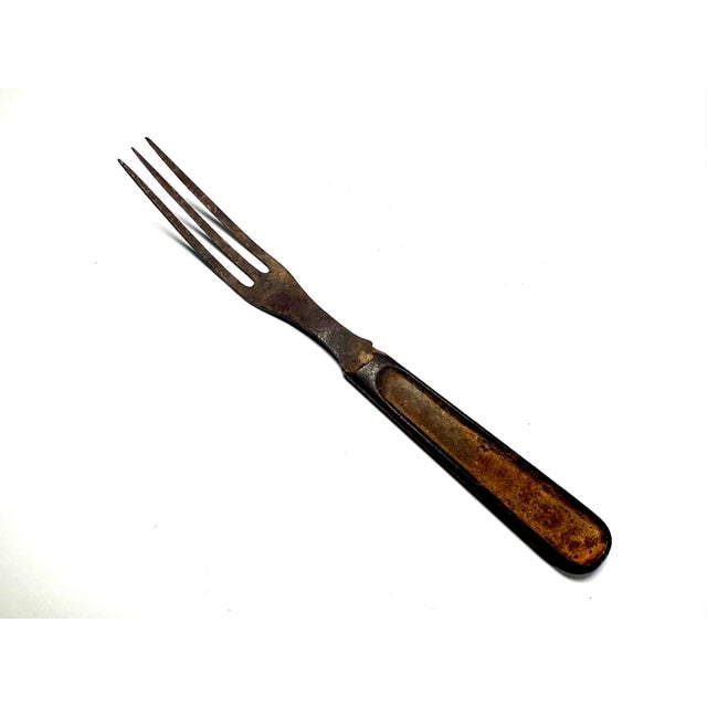 Wood Civil War Era Fork Collection: Antique Relic Display For Sale - Image 7 of 10