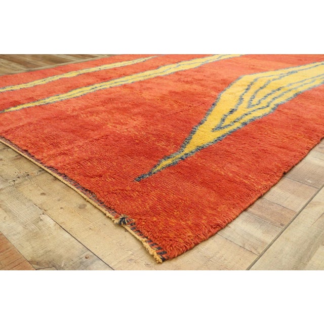 Beni Mrirt Moroccan Rug - 07'01 X 09'09 For Sale In Dallas - Image 6 of 8