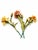 A charming set of three 1960s mid-century toleware floral sculptures, crafted in the classic Italian style. These...