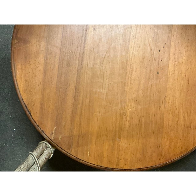 Vintage Drexel Maple and Wrought Iron Dining Table & Chairs - 5 PCS Set For Sale - Image 15 of 18