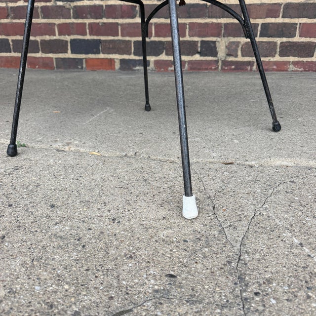Pair of Salterini Vintage Wicker and Iron Mid Century Lounge Chairs For Sale In Cleveland - Image 6 of 12