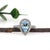 Contemporary 2.18cts Pear Aquamarine With Diamond Halo Ring in Solid 14k White Gold, Size 6.75 For Sale - Image 3 of 7