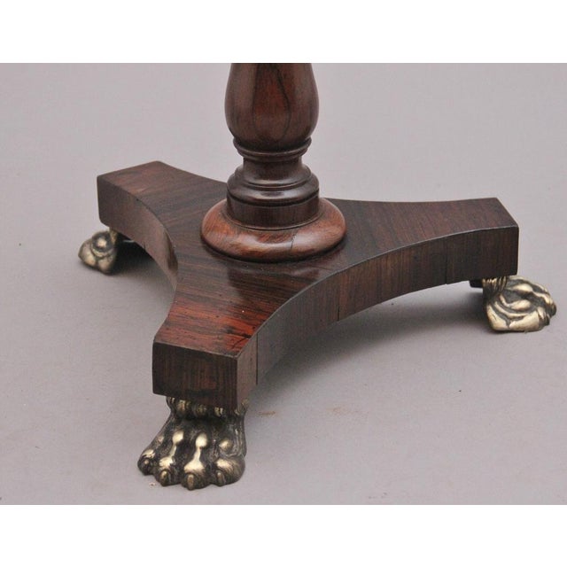 Antique 19th Century Rosewood Telescopic Occasional Table, 1830s For Sale - Image 7 of 11