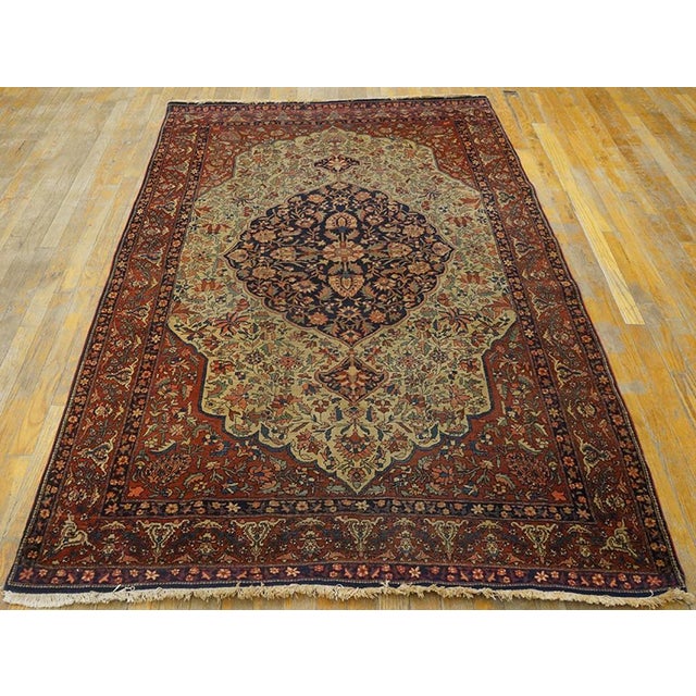Early 20th Century Persian Sarouk Farahan Carpet ( 4'5" x 6'10" x 135 x 208 ) Antique Sarouk - Farahan Small Scatter Size...