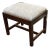 Early 20th Century Chippendale Block Leg Footstool For Sale