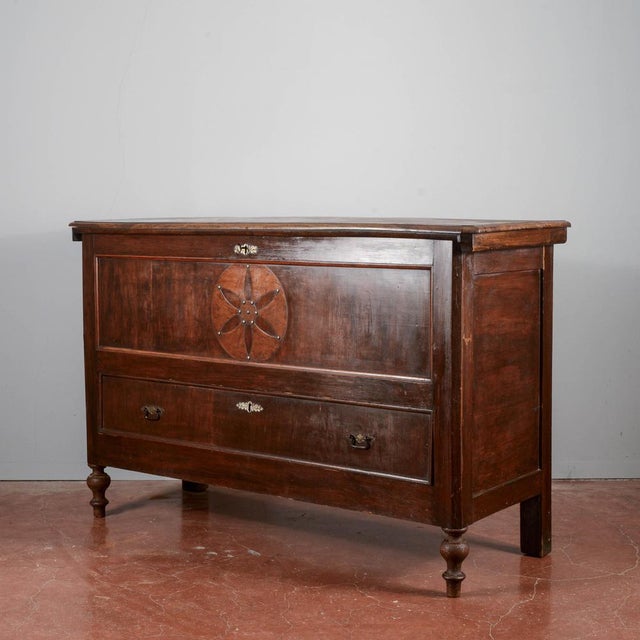 19th Century Cassacomo Chest Inlaid and Veneered with Various Woods, Italy, 19th Century For Sale - Image 5 of 18