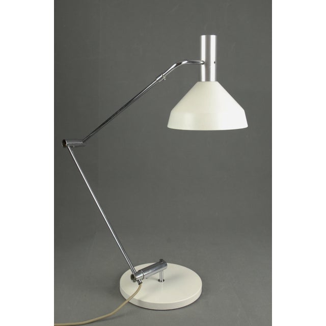 Silver Model 60 T Table Lamp by Rico & Rosmarie Baltensweiler, 1960s For Sale - Image 8 of 15
