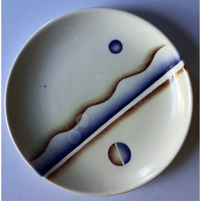 Antique 1920's French Art Deco Porcelain Plates - Set of 6 For Sale In New York - Image 6 of 15