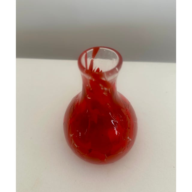 1960s Novel Carlo Moretti Art Glass Bud Vase Murano Italy 1960s For Sale - Image 5 of 6