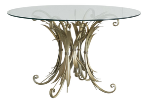 Mid-Century Sheaf of Wheat Coffee with Glass Top from Coco Chanel, 1940s
