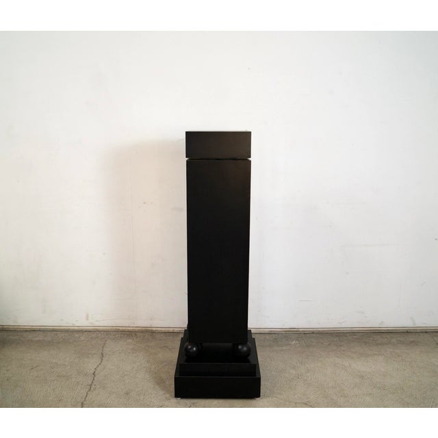 1990’s Postmodern Swivel Top Pedestal Display Column For Sale In Los Angeles - Image 6 of 12