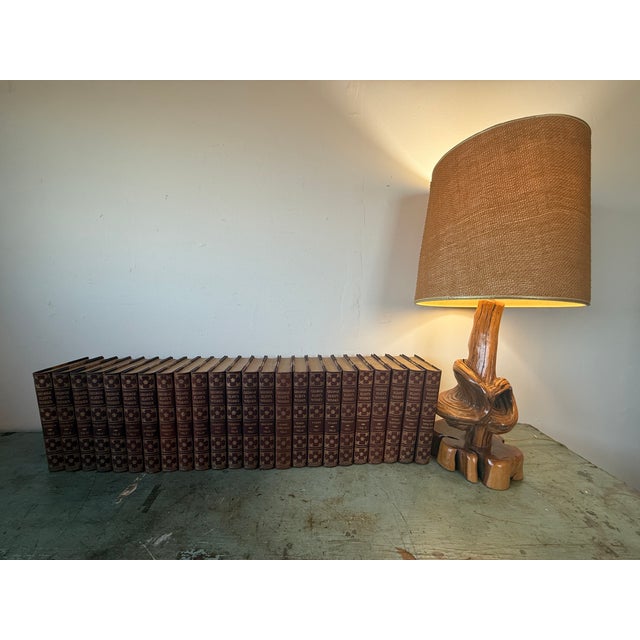 Antique 24 Book Set of 'Complete Works of George Eliot' in Leather-Bound Volumes - By Harper & Brothers For Sale - Image 14 of 15