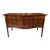 Hepplewhite English George III Hepplewhite Serpentine Mahogany Sideboard W/Solid Slab Top Faux Drawer Fronts, Concealed Twin Cabinets & Side Access Door,1790–1805 For Sale - Image 3 of 18