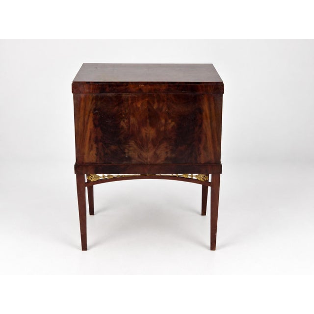 Swedish Grace Cabinet in Flamed Mahogany For Sale - Image 4 of 16