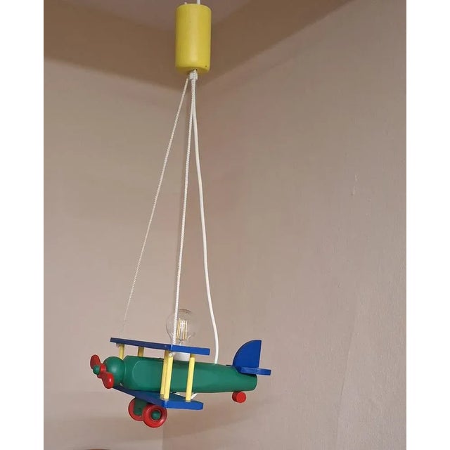 Vintage German Ceiling Lamp in Spruce Wood, 1990s For Sale - Image 8 of 8