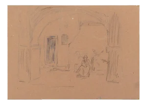 Figures - Mixed Media on Paper by A. Koopman - Late 19th Century Late 19th Century